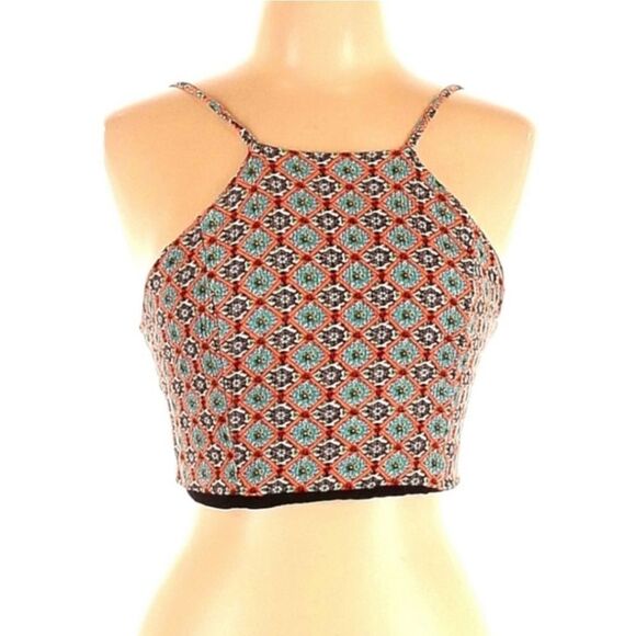 New Run Cinta Run Open Back Crop Top Size 12 - Picture 2 of 6